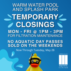 Warm Water Pool & Splash Park Updates