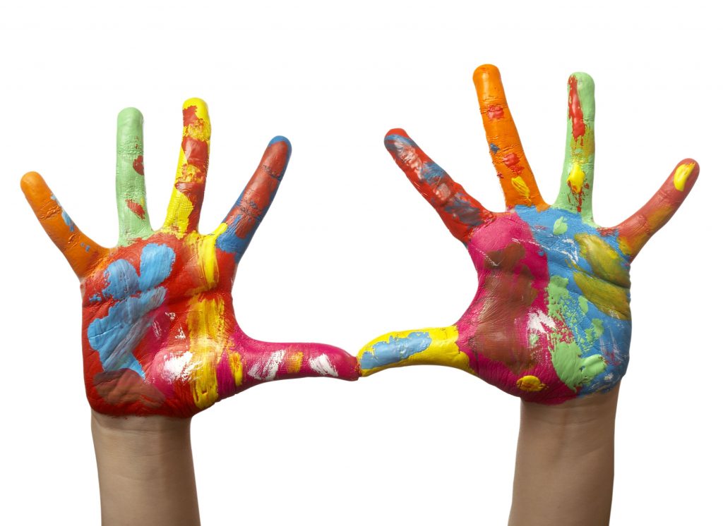 splash camp logo-painted hands