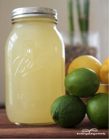 citrus juice in jar