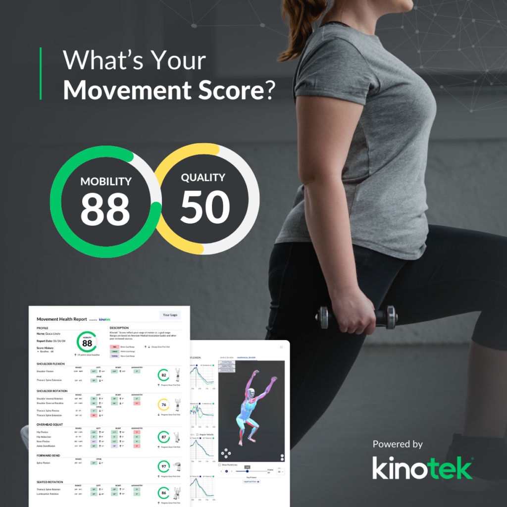 Kinotek Movement Analysis now available at UVAC as part of the Wellness Screening Program