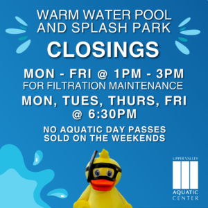 Splash Park Warm Water Pool Updates 052024