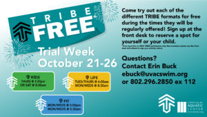 TRIBE Season 6 Free Week at Upper Valley Aquatic Center starts October 21, 2024