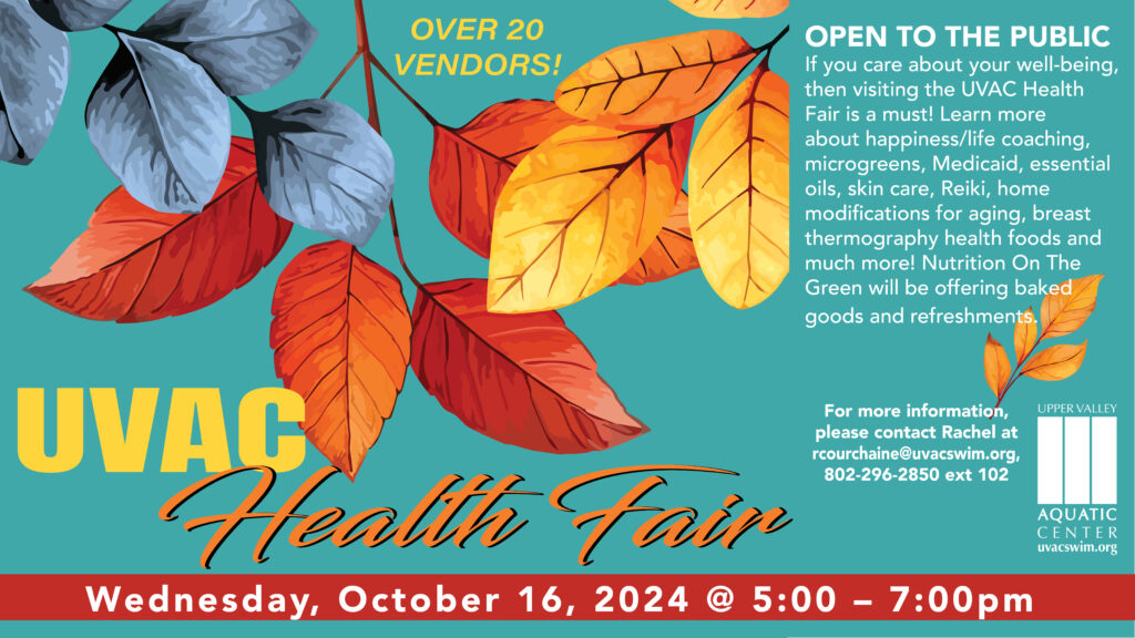 UVAC Health Fair on October 16 from 5:00 - 7:00 pm