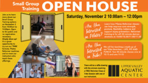 Small Group Training Open House at UVAC on Saturday, November 2, 2024