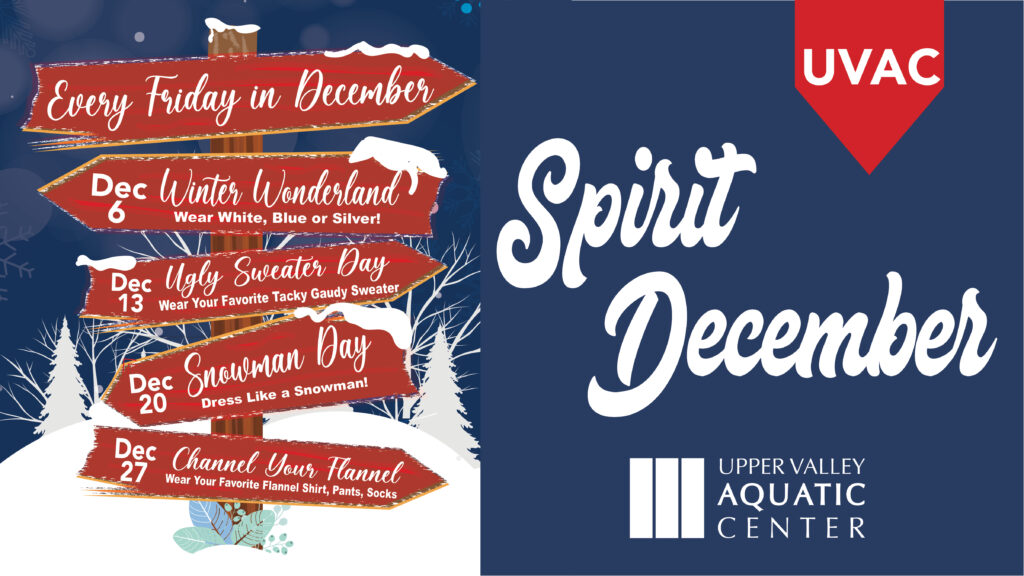 December Spirit Fridays at Upper Valley Aquatic Center